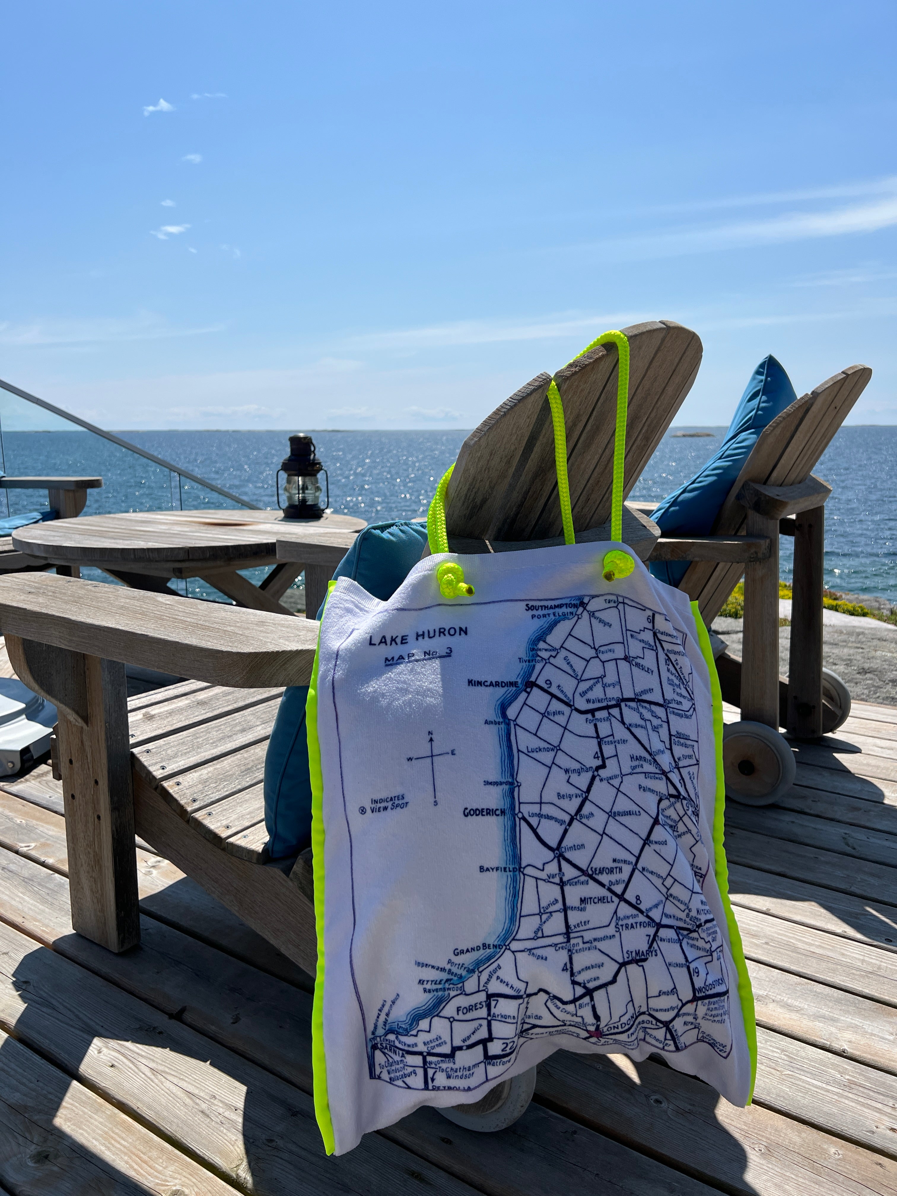 Sample Lake Huron Map Tote