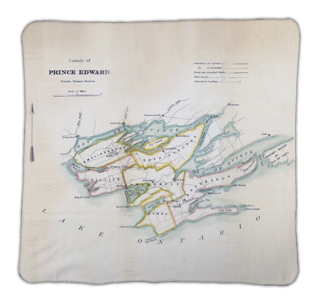 SAMPLE Prince Edward County Map Blanket