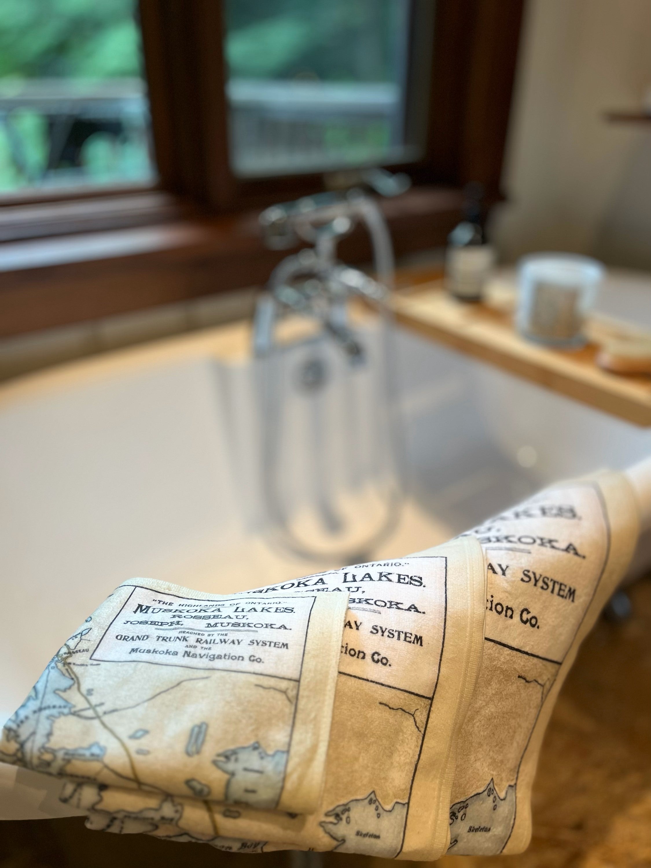 Muskoka Lakes Map Towel Trio