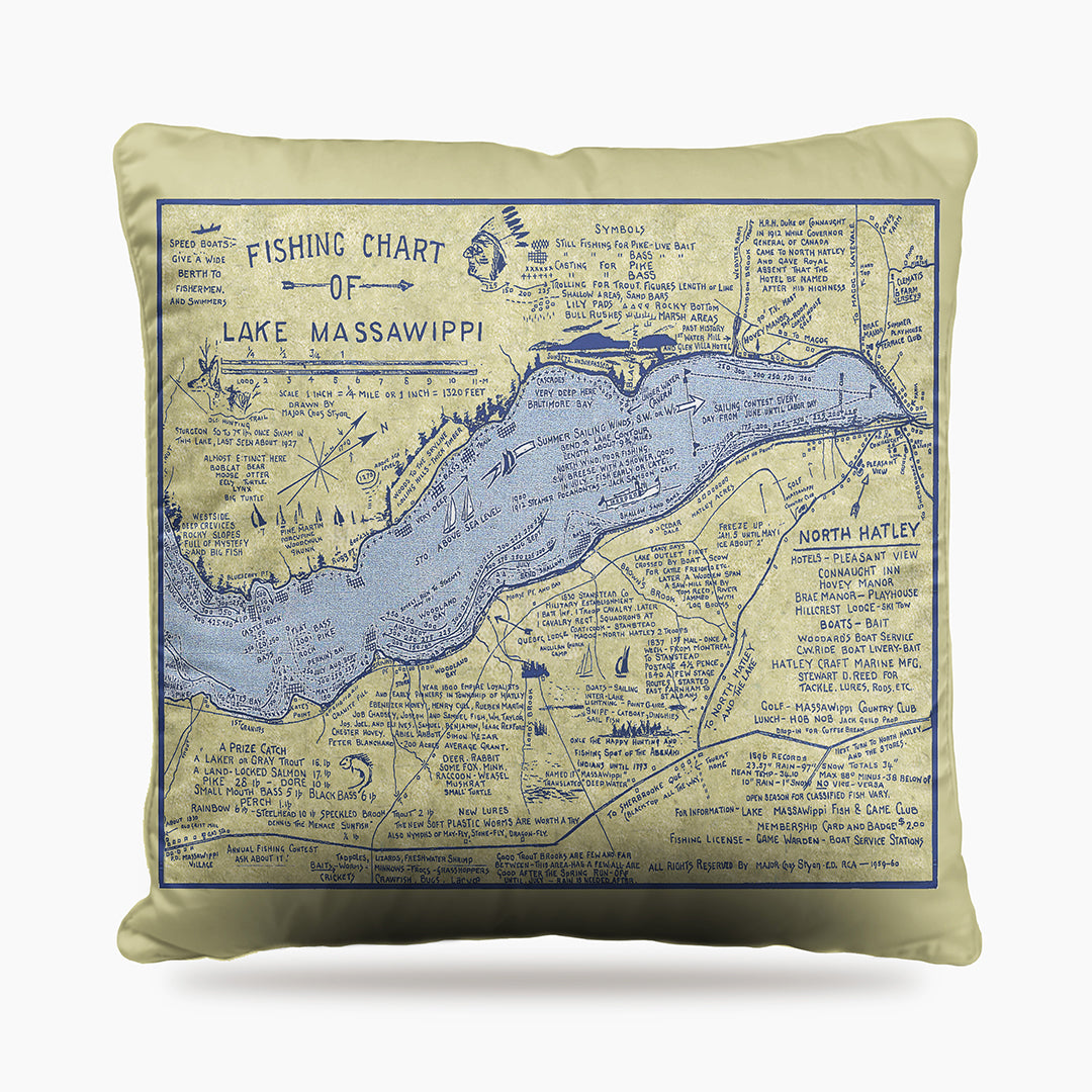 Lake Massawippi Map - Dog Bed