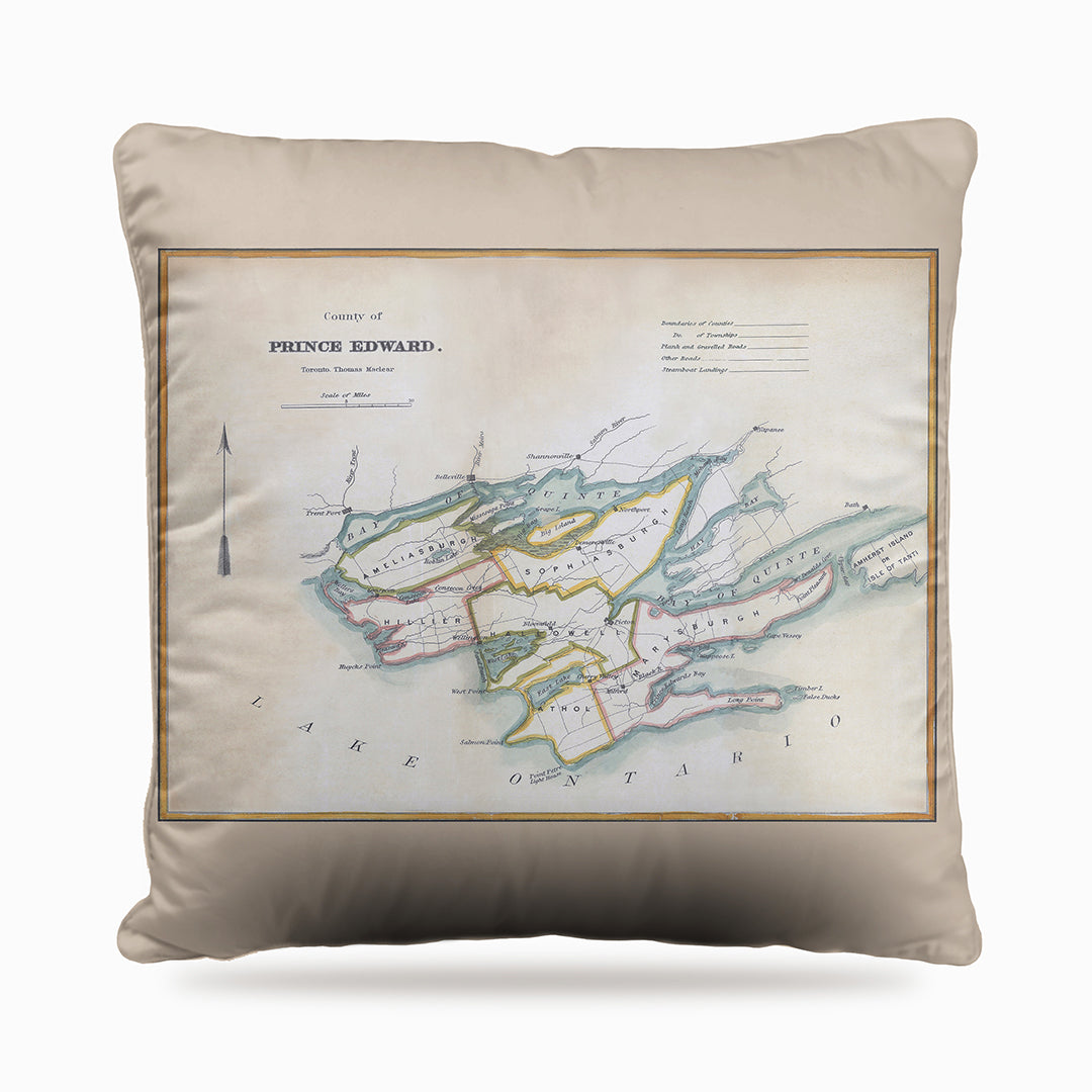 Prince Edward County Map Dog Bed