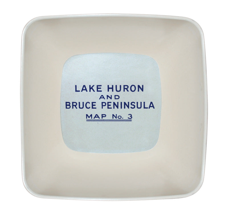 Lake Huron & Bruce Peninsula Map Serving Bowl