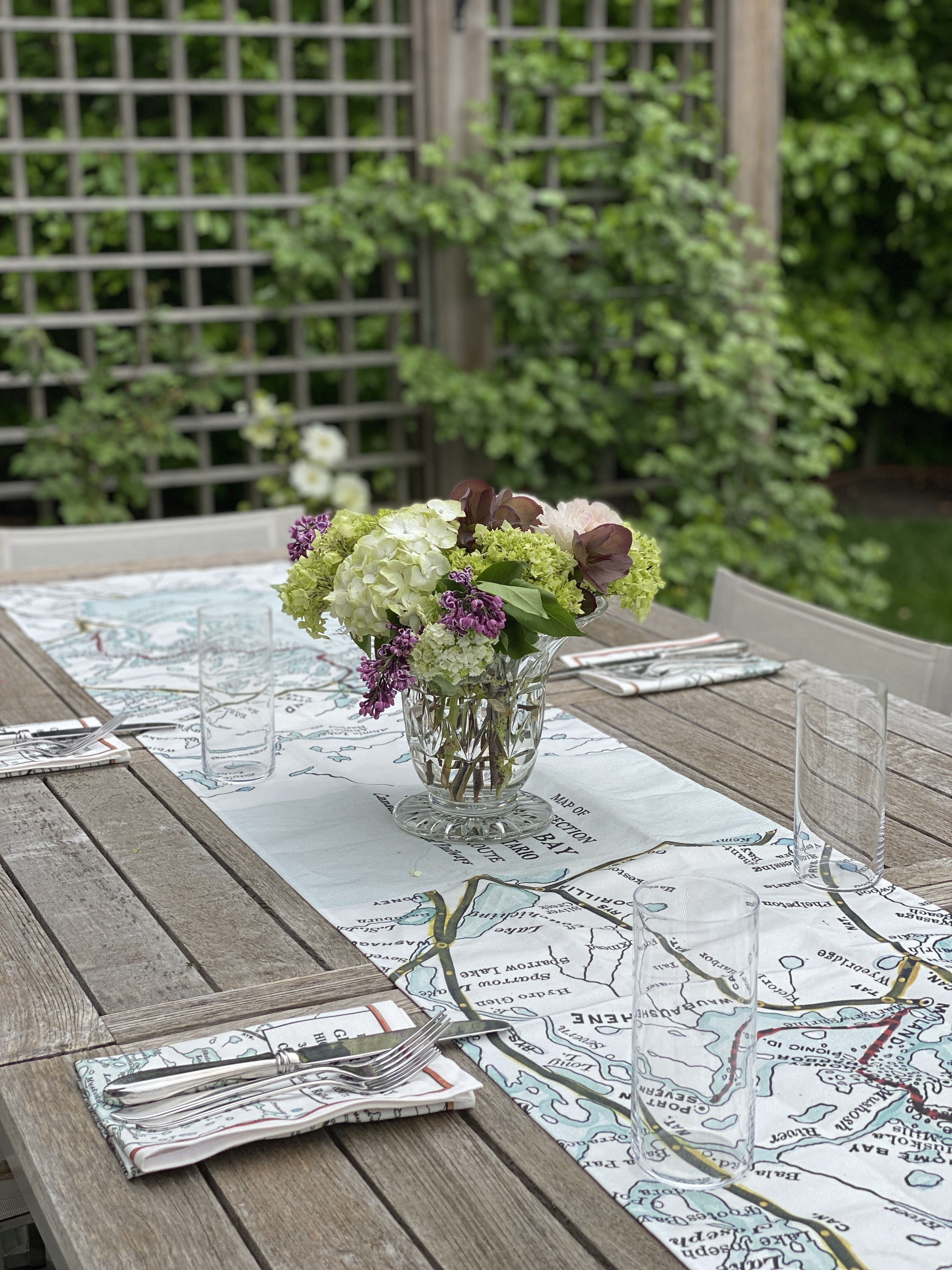 Georgian Bay Map Table Runner