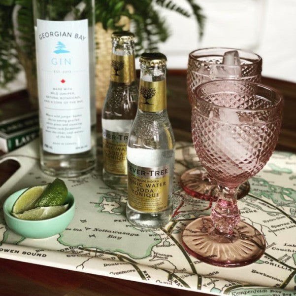 All Map Bamboo Cocktail Tray Collection