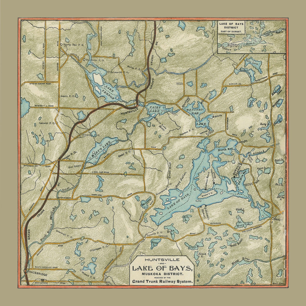 The Lake of Bays Map Collection — Jaxx & Marbles