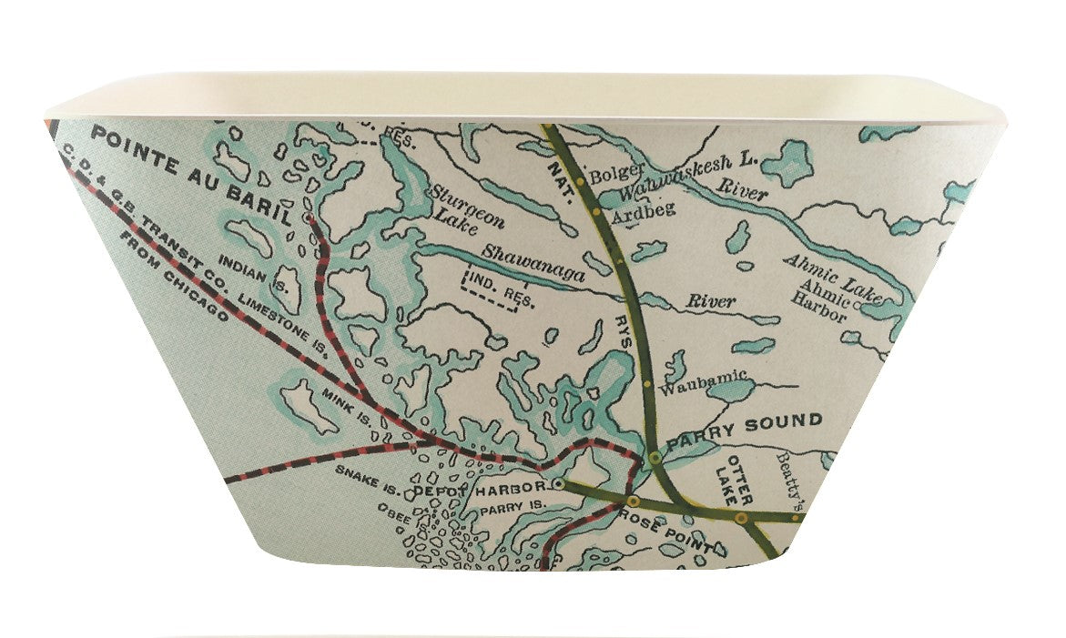 Map Serving Bowl Collection