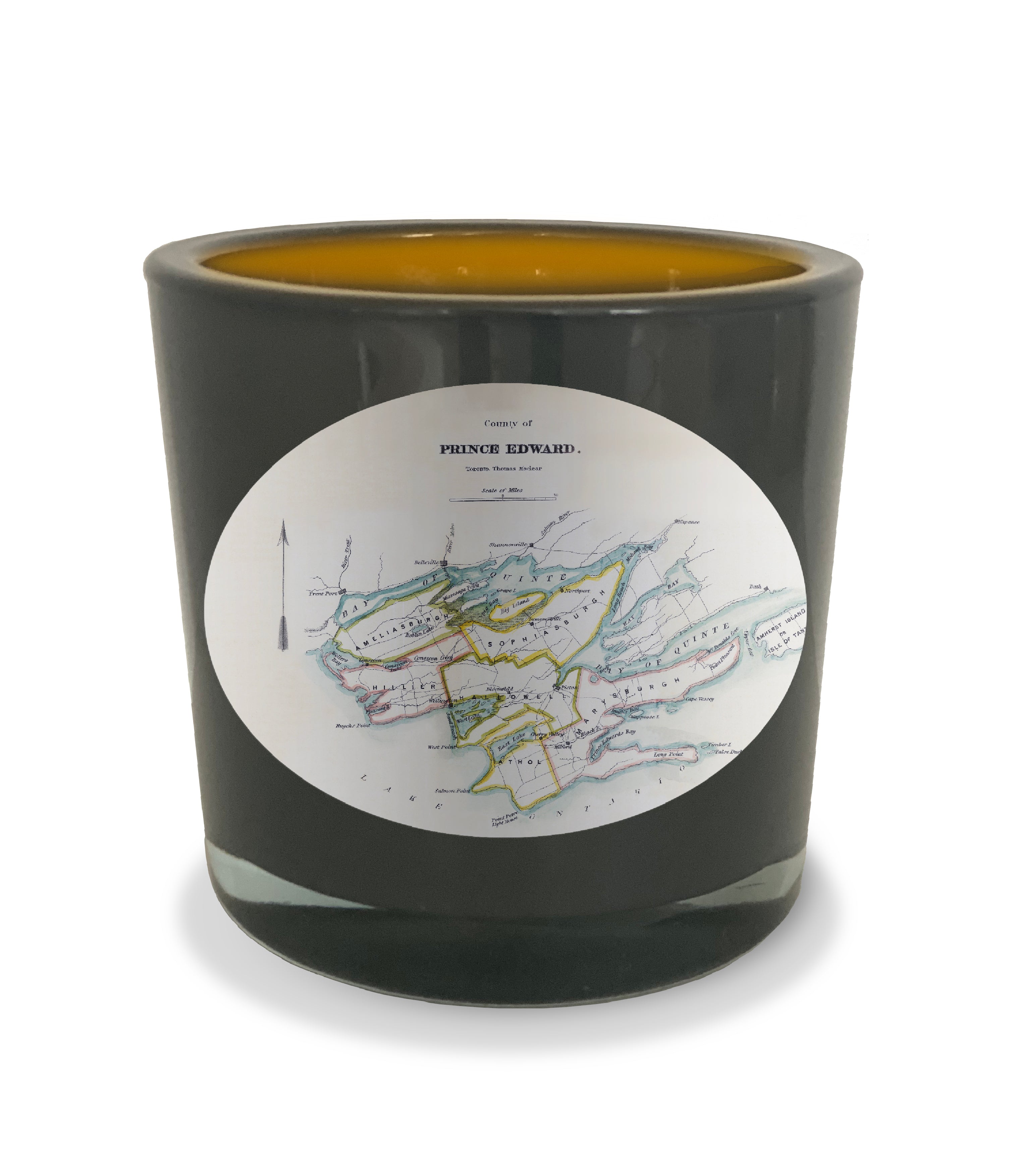 Prince Edward County Map Candle