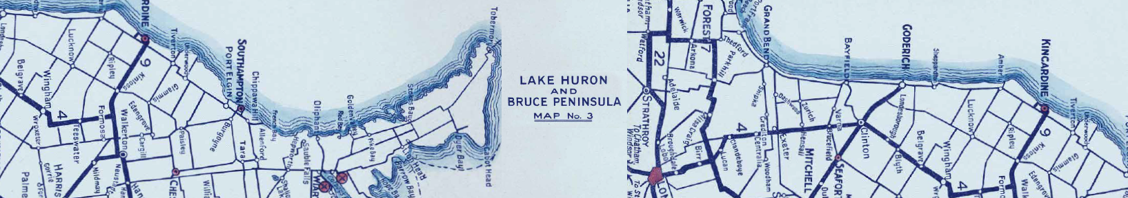 Lake Huron & Bruce Peninsula Table Runner