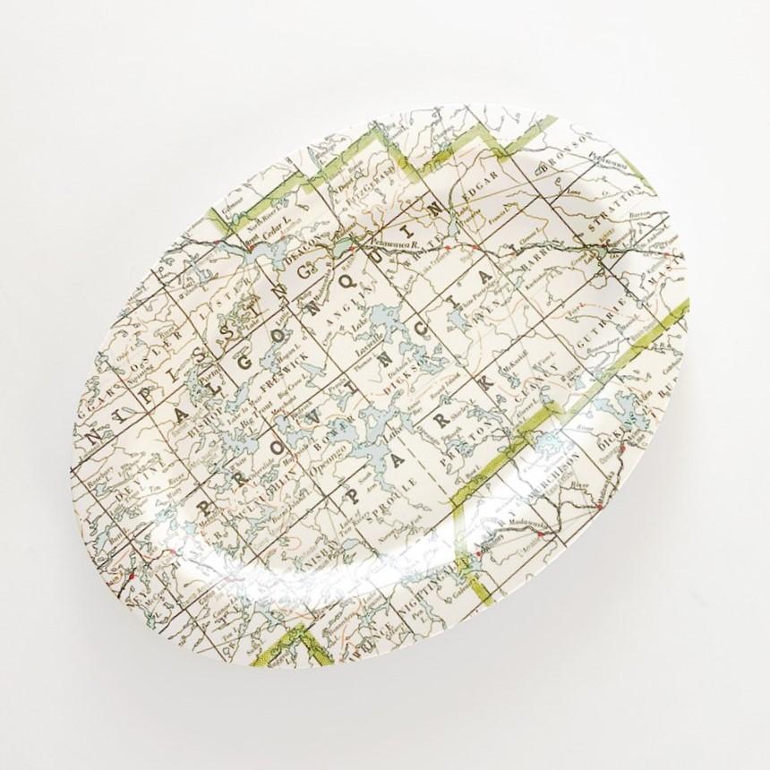 Algonquin Park Map Platter